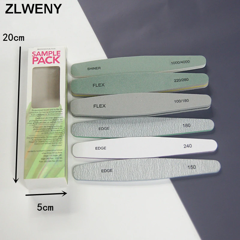 Профессиональная пилка для ногтей хорошего качества, японская пилка для ногтей 100/180