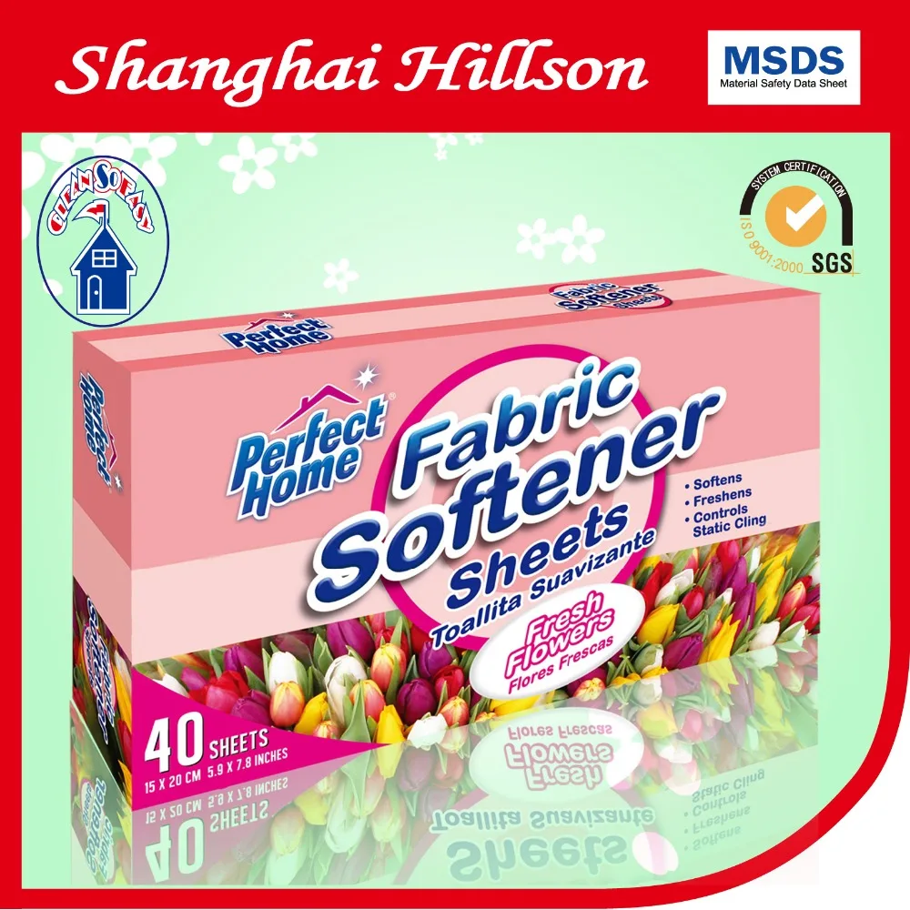 fabric softener dryer sheet with strong scent and anti-static