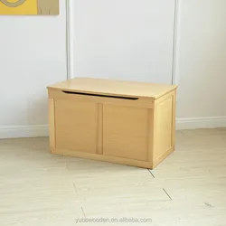 hotsale wooden storage box children wooden toy chest with cover contenitori grandi porta oggetti
