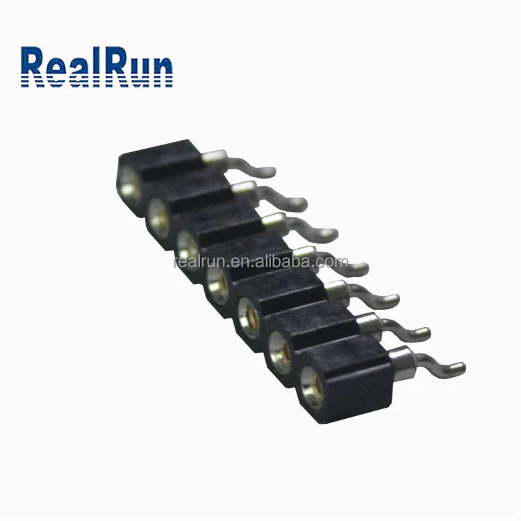 PCB Board Connector 2.54mm Pitch Horizontal SMT Female Header 7 pin