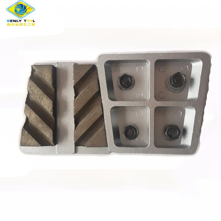 Metal Bond 8 Segments Diamond Grinding Block Frankfurt Abrasive For Marble