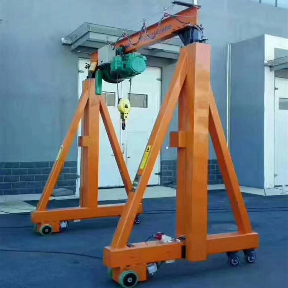 2 Ton Motor driven Portable Gantry Crane Electric Travelling Mini Portable Gantry Crane for sale