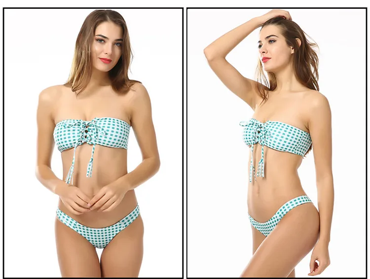 OEM ODM Bikini Custom Eyelet Swimwear Thong With Business Chicken Eye or Rivet