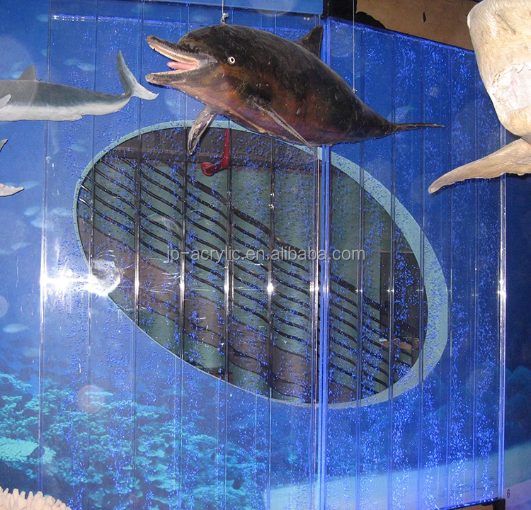 Custom Museum Partition Screen Acrylic Blister Wall