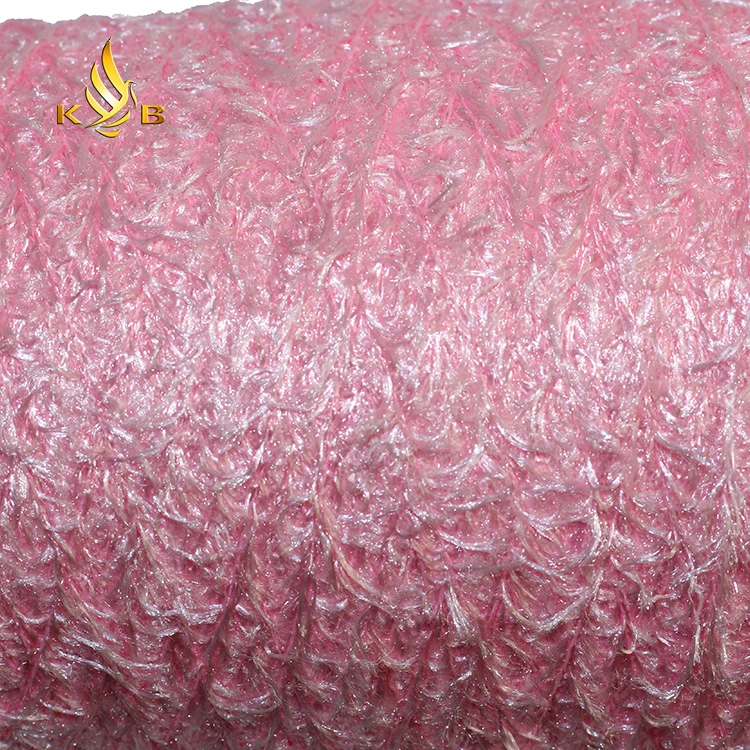100% Polyester Feather Yarn High Quality Dyed Feather Knitting Yarn Fancy Yarn For Weaving