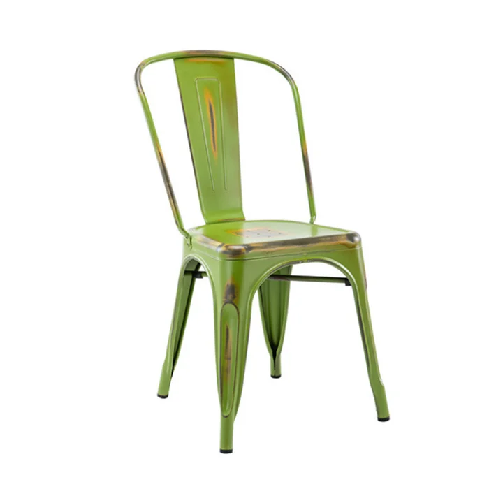 High Quality Hot Selling Wholesale Cheap Colorful Vintage Metal Restaurant Chair For Coffee Shop