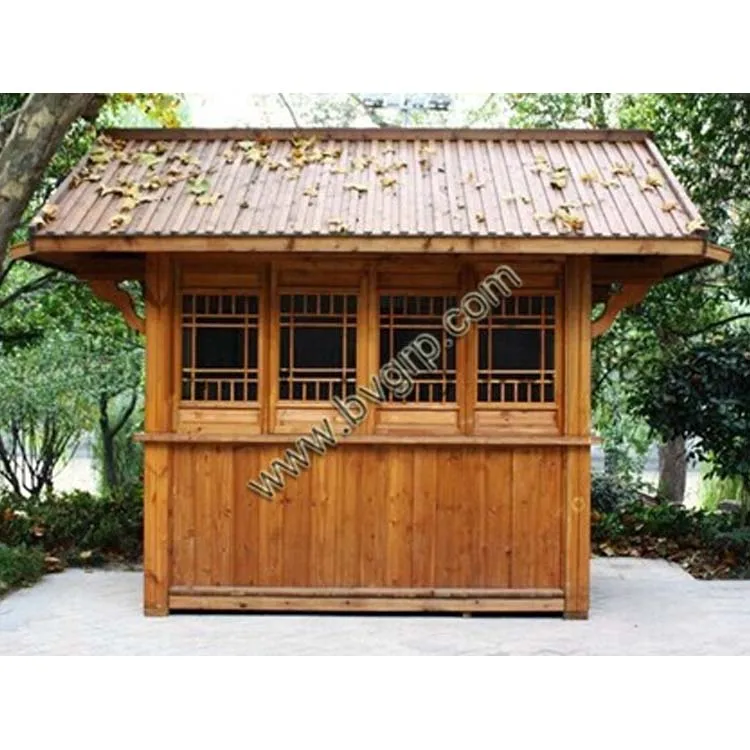 
Popular and economic wood outdoor kiosk booth for toilet 