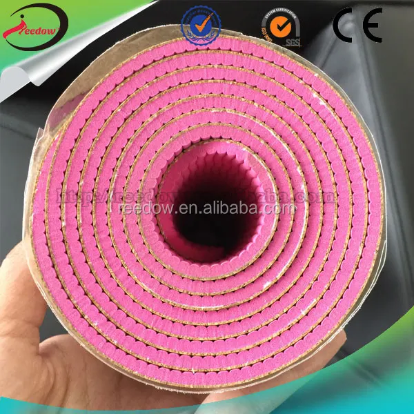 
Reedow Brand cork mat manufacturers jute yoga mats gymnastic roll up 