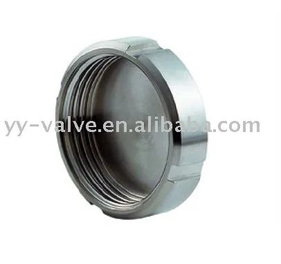 sanitary DIN/SMS/3A standard stainless steel 304  316L forged  blind nut with chain or without chanie