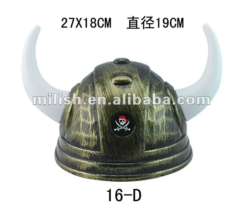 Party Halloween funny Plastic medieval pirate Roman Knight Viking Helmet Hat MH-1505