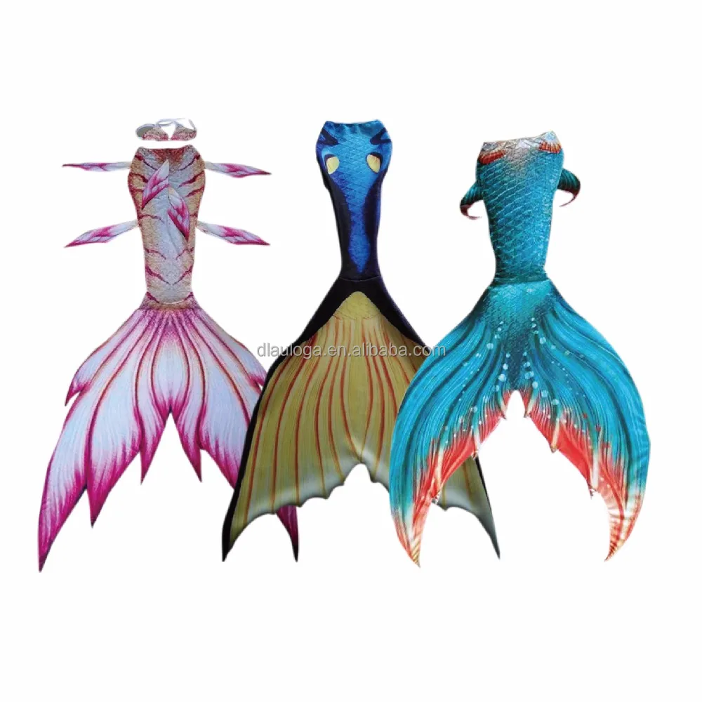 Горячая продажа kids хвост русалки купальные костюмы с монофином по низкой