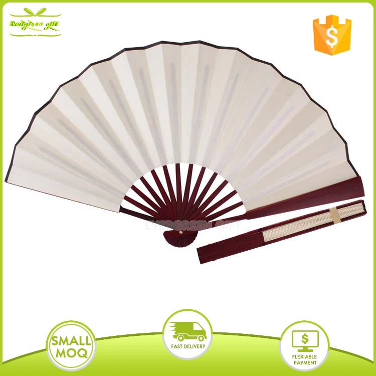 
blank large hand fans 