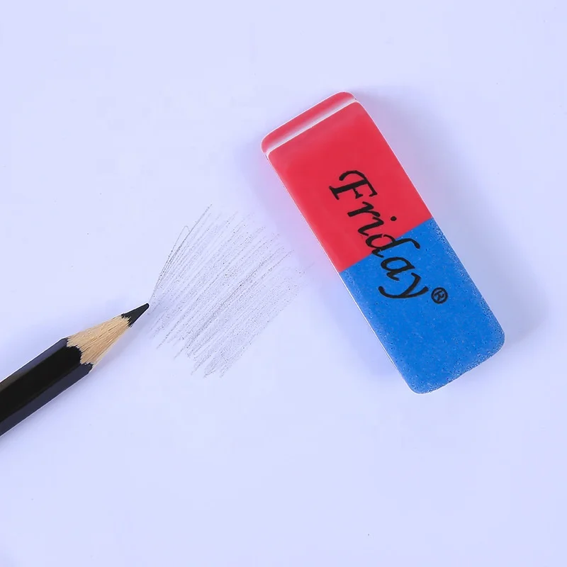 New Two-tone 2B pencil eraser student sketch rubber gift learning stationery