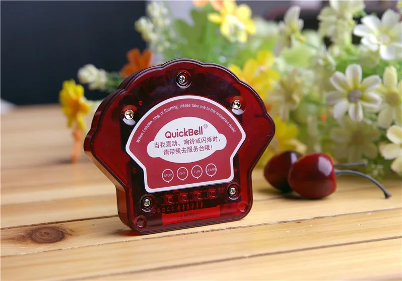 Фаст-фуд ресторан гребешок форма беспроводной coaster пейджер система с 10 пейджеры