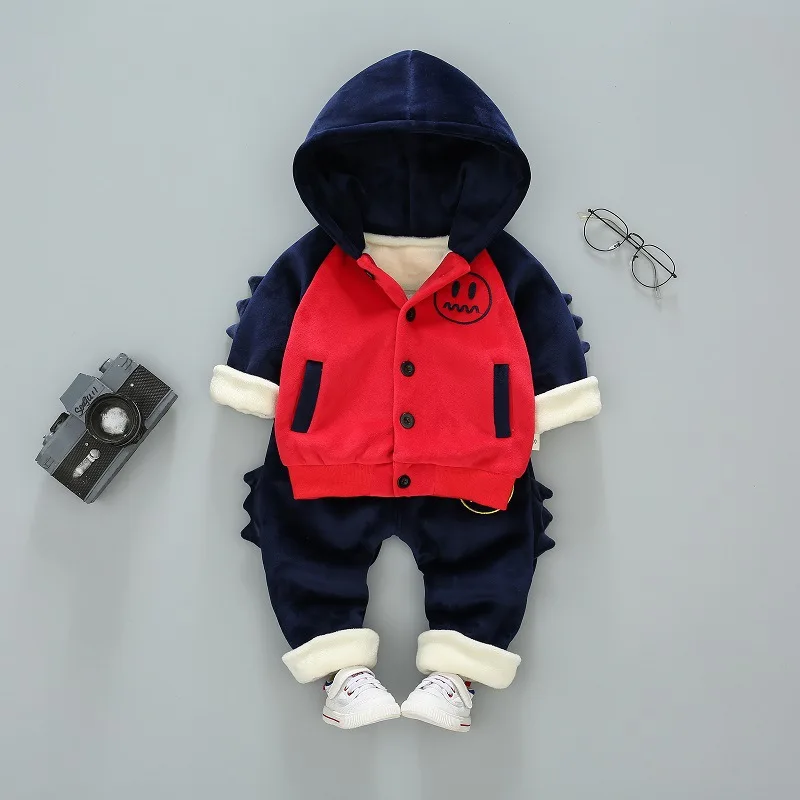 China Alibaba Wholesale Clothing Newborn Baby Boys Clothes With Velvet