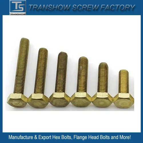 Fine Quality China Suppy Bronze Brass Hex Bolt