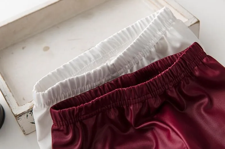 cy30504a cheap price pu leather children girls leggings