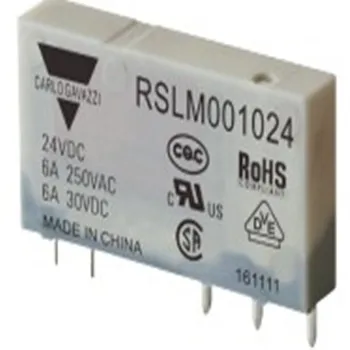 Промышленное реле RSLM100024 тонкого размера 24 В, напряжение катушки постоянного тока 24 В SPST