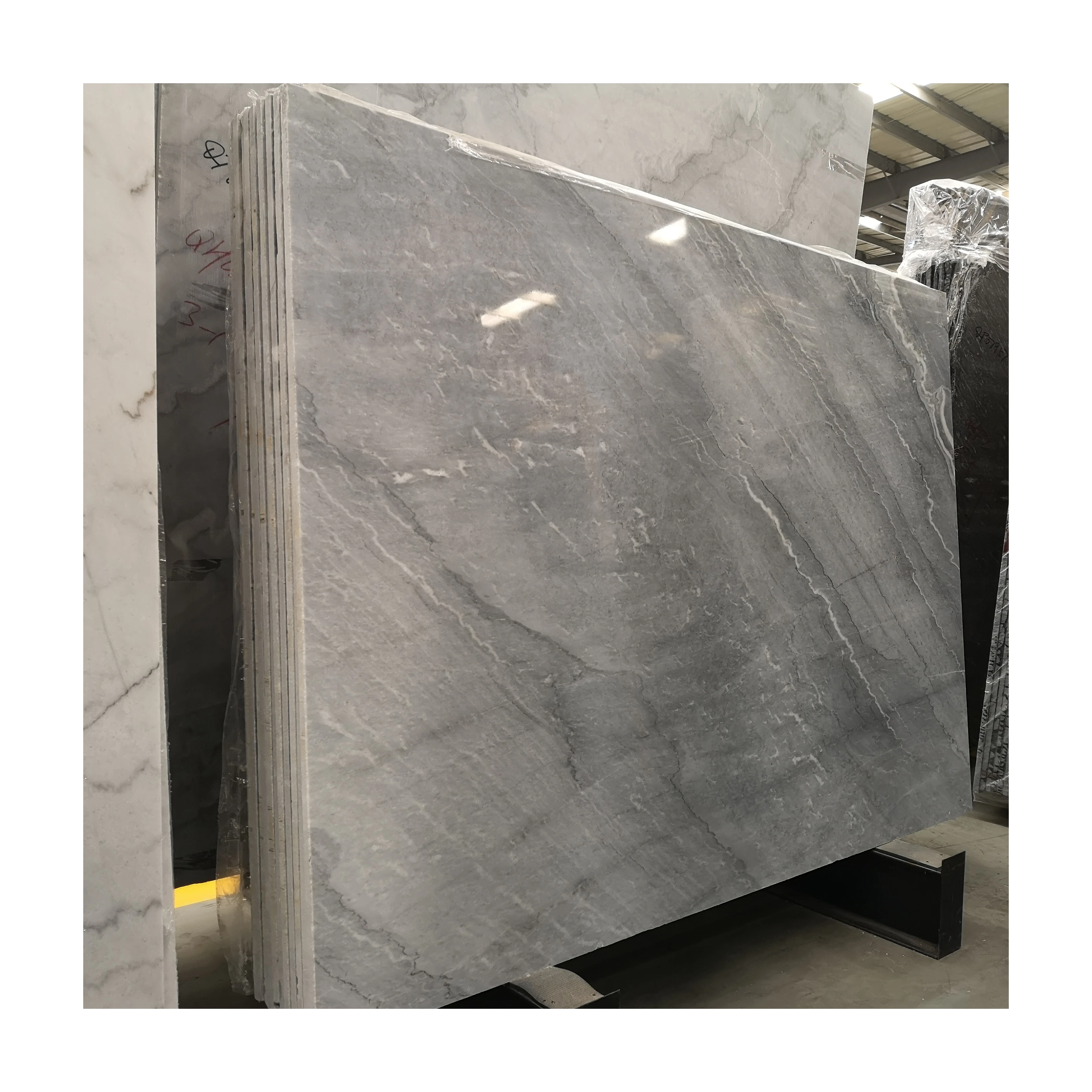 Nuvolato Fantasy Bruce Grey Marble Polished Big Slab for bookmatch