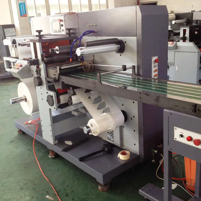 DBIML-330 High Speed Full Rotary Through Die Cutting Machine With In Mold Label Die Cutting and Conveyor