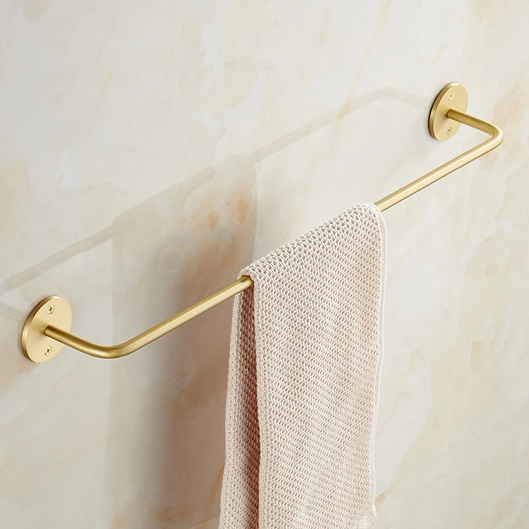 Luxury Solid Brass Single Towel Bars Antique Bar Towel For Bathroom Hardware
