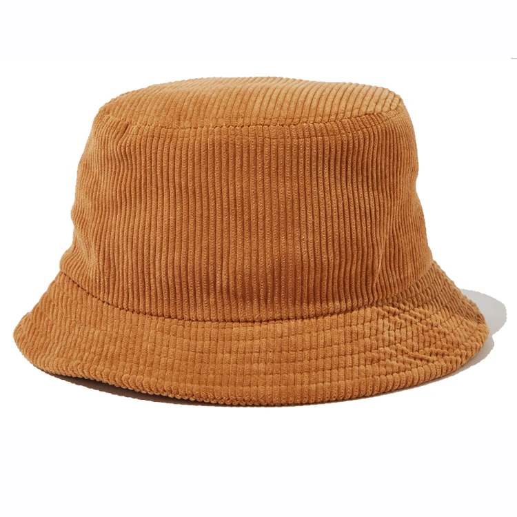 Custom Corduroy Kids Bucket Hat Caps Pink Gorras