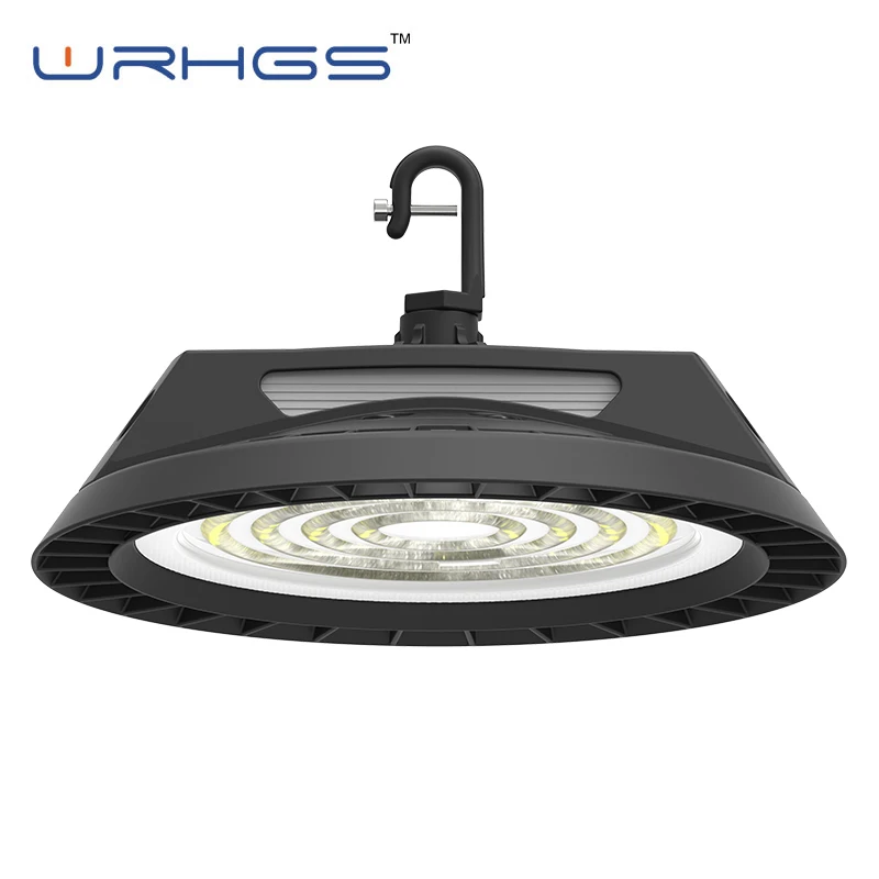 
160lm/w 120v 347v DLC dimmable dali zigbee control 100w 150w 200w light ufo led high bay 