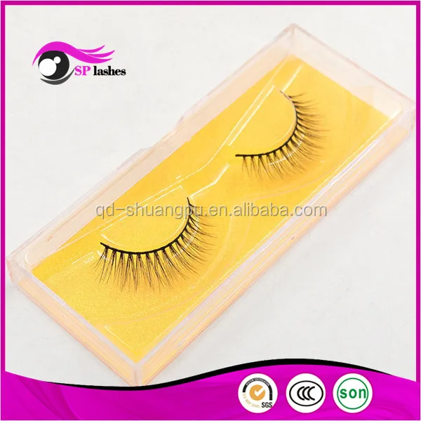 Cheap Sale 3D Faux Mink Eyelashes Synthetic Silk False Eyelashes