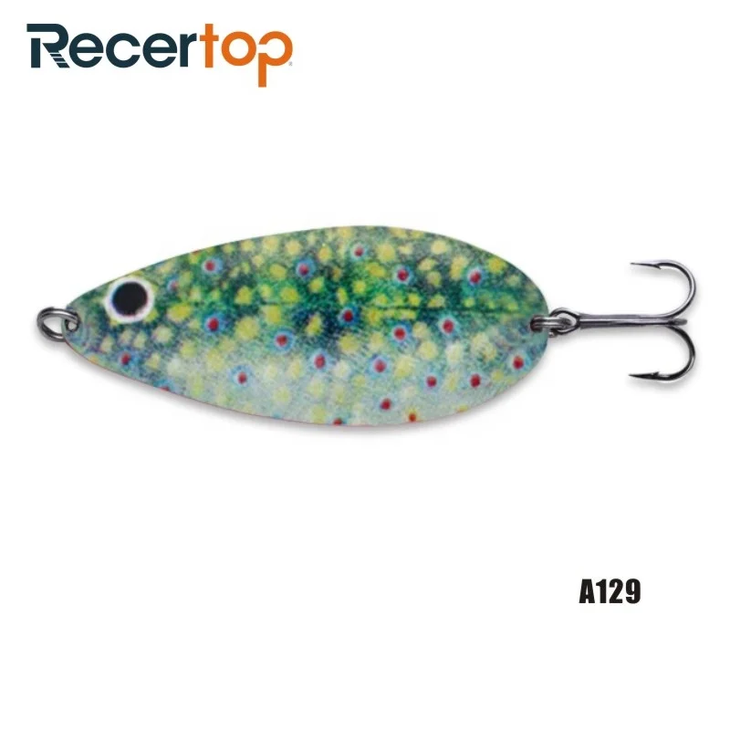 Treble Hook Ultra Light Salmon Fish Lure Fishing Spoon