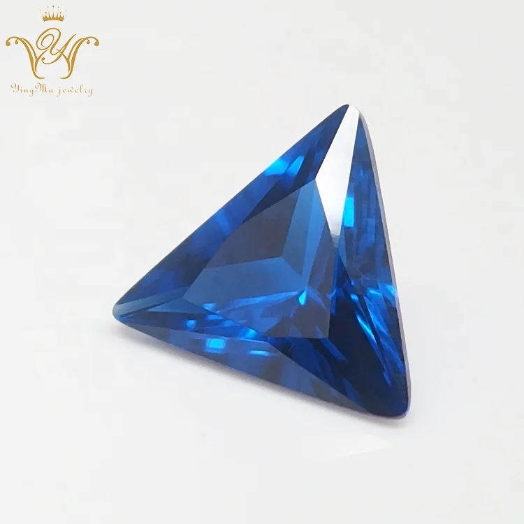 Synthetic Blue Gemstone Triangle Cut 113# Spinel Gemstones