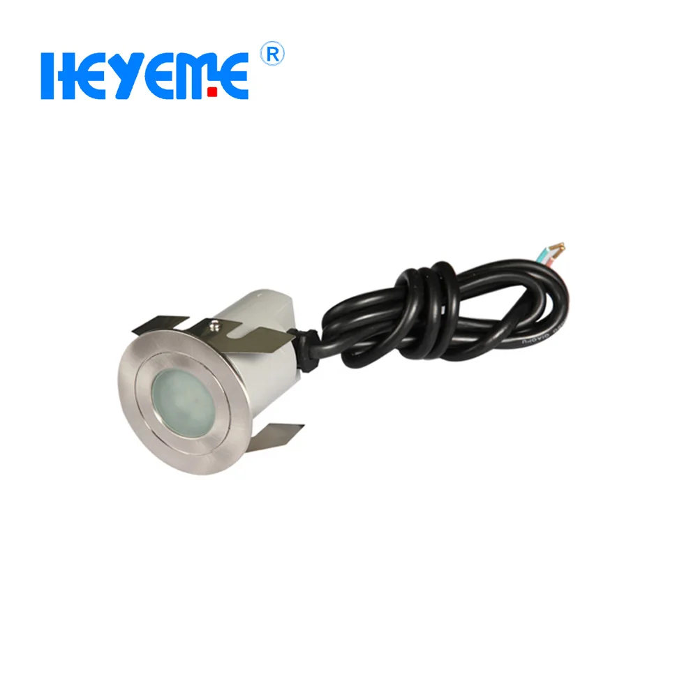 12VDC/24VDC 1W/3W Recessed LED Deck Light For LED step Light Underground Inground Light