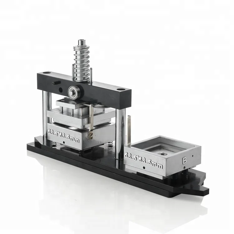 63.5*63.5 new design air-operated fridge magnets maker machine interchangeable mold with great price