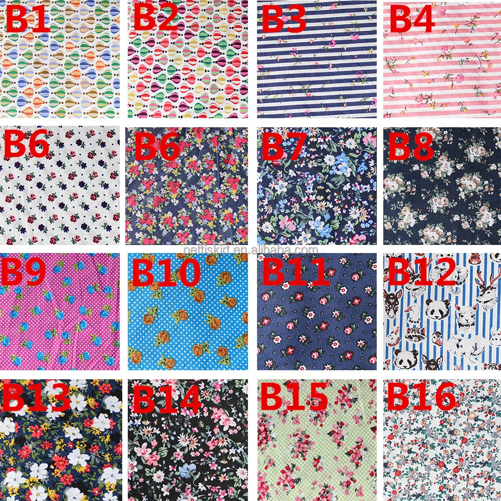 
Floral printed cotton fabric factory wholesale garment fabric 