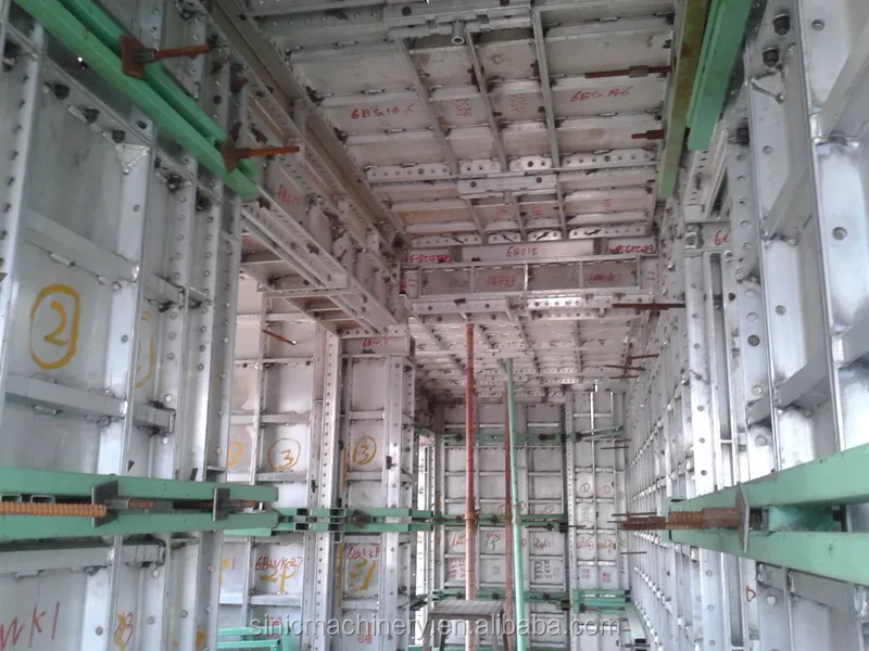 aluminium formwork panels for concrete casting building