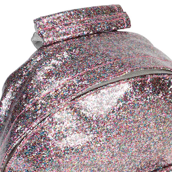School Large Capacity Compartments Outdoor Fashion Girls Bling Glitter Backpack