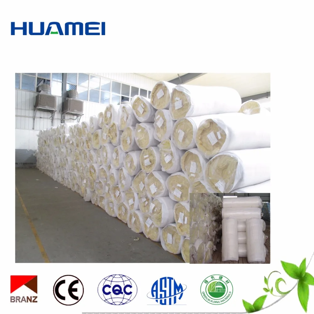 
Fireproof fiber glass wool blanket rolls waterproof thermal insulation 