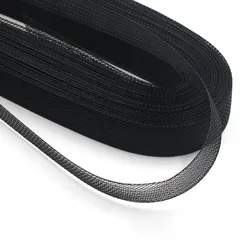 Плоская жесткая гладкая сетка из конского волоса, 1 дюйм (2,5 см), жесткая оплетка из Crinolines для изготовления платьев