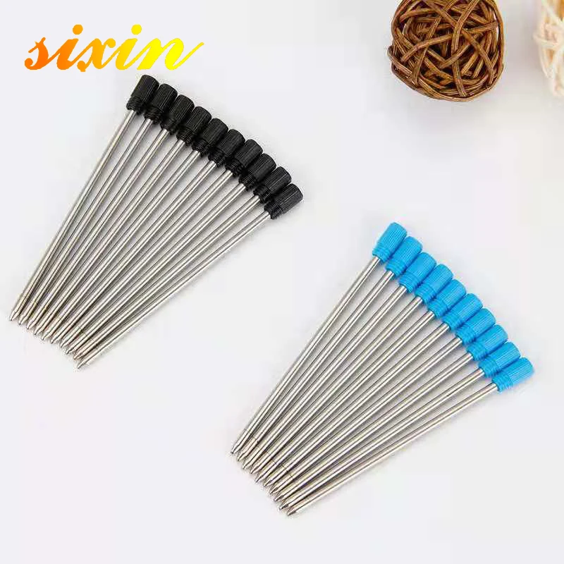 Metal Empty Glitter Ball Pen Refill Standard Size Writing Lead Size 1.0mm Office Stationery Accessories School Supplies