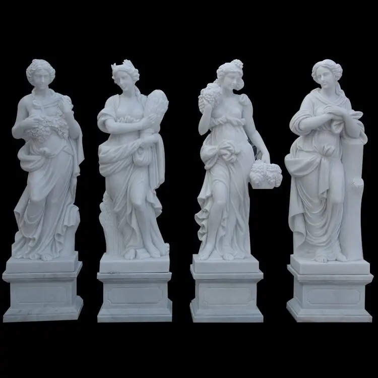 Modern Art marble stone four season sex kali maa goddess statue