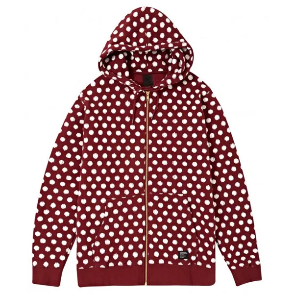 voluminous sweatshirts with scratched dots