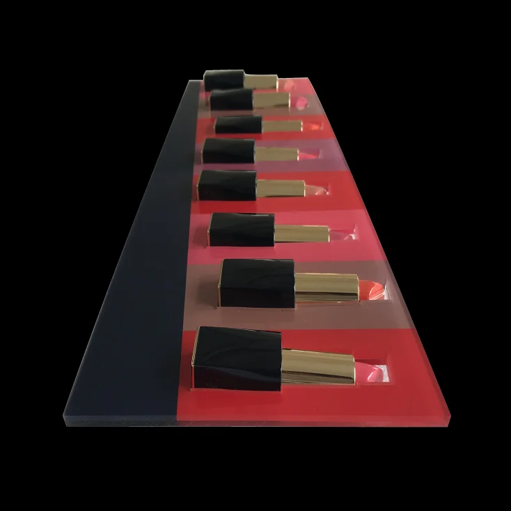 Acrylic Display Lipstick Organizer Cosmetics Displays Decorative For Cosmetic Shop