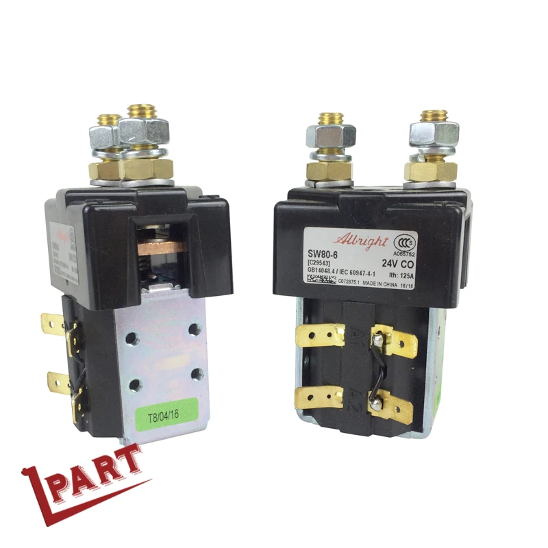 Электрический домкрат, Контактор мощности поддона, контактор Albright SW80-6 24V