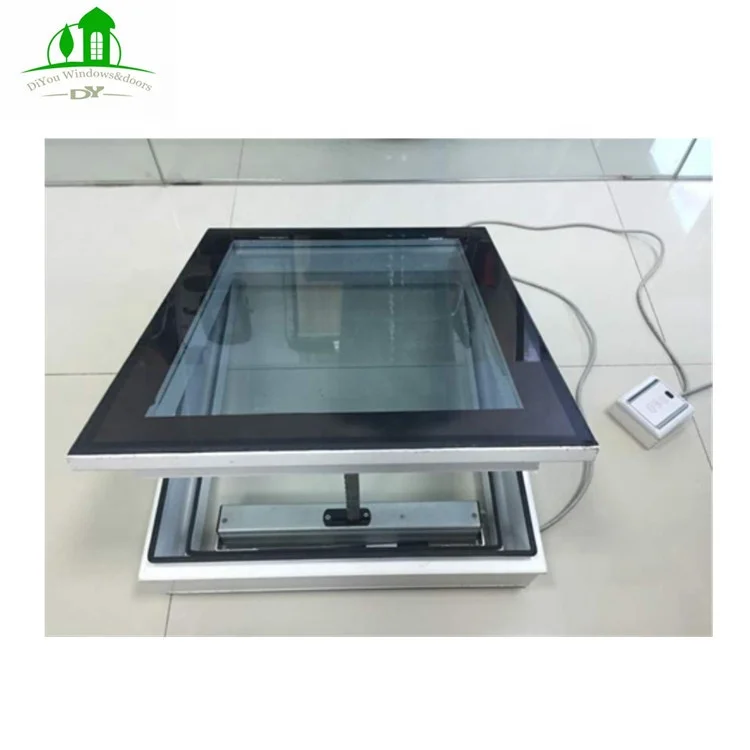 Insulated With Remote Control Motorized Roof Skylight