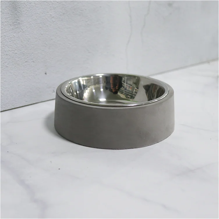 wholesale metal & cement concrete dog food bowl,bowl pet bowl for dog