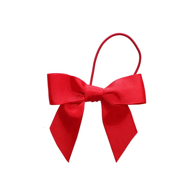Готовые Эластичные Мини атласные банты с эластичной петлей