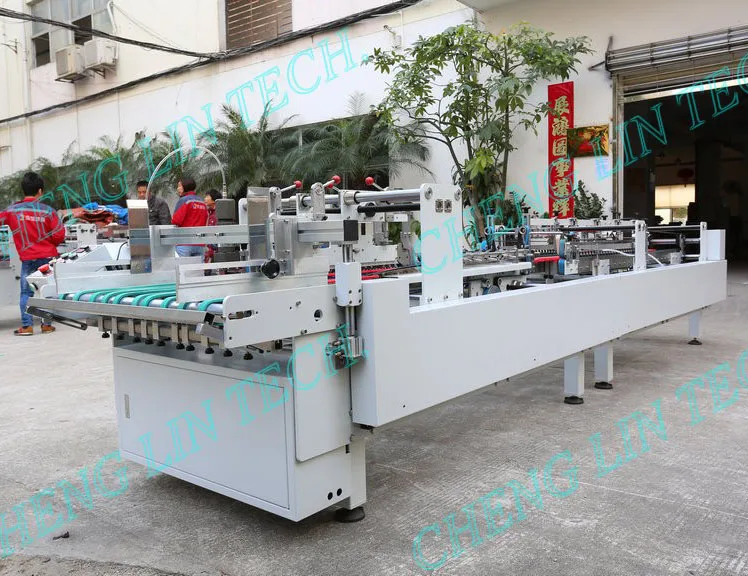 
Automatic plastic PET box gluing machine 