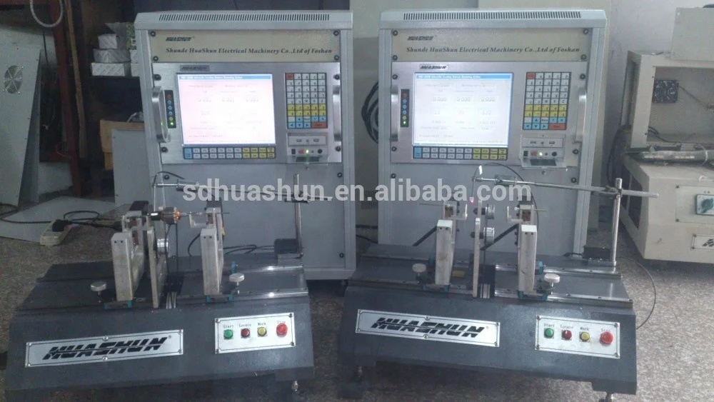 
HUASHUN auto-positioning armature balancing machine, small motor rotor balancing machine 