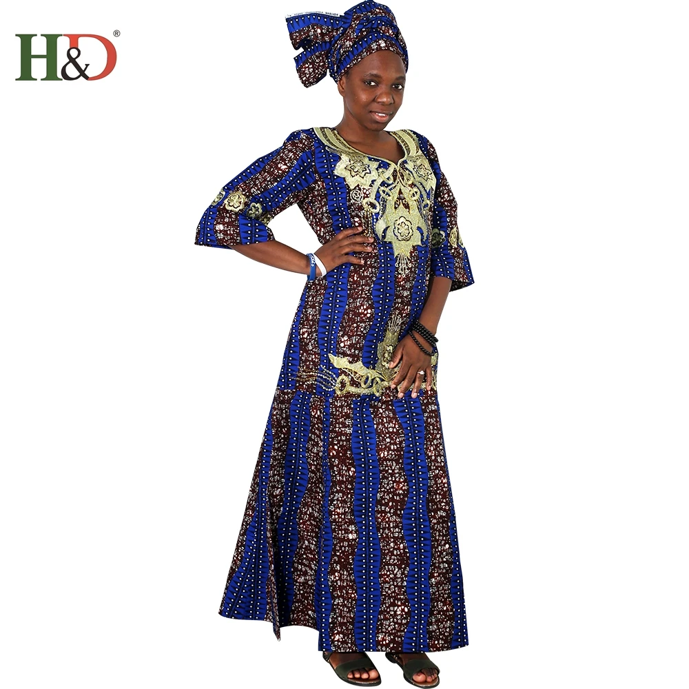 H & D Cotton Traditional Print Skirts African Dress Styles From China
