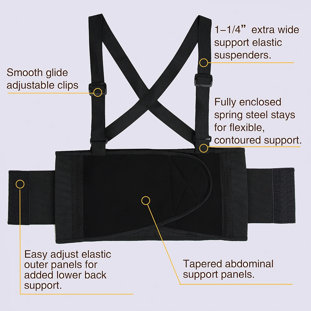 Акция высококачественный Эластичный черный нейлоновый защитный тренажер для талии для мужчин