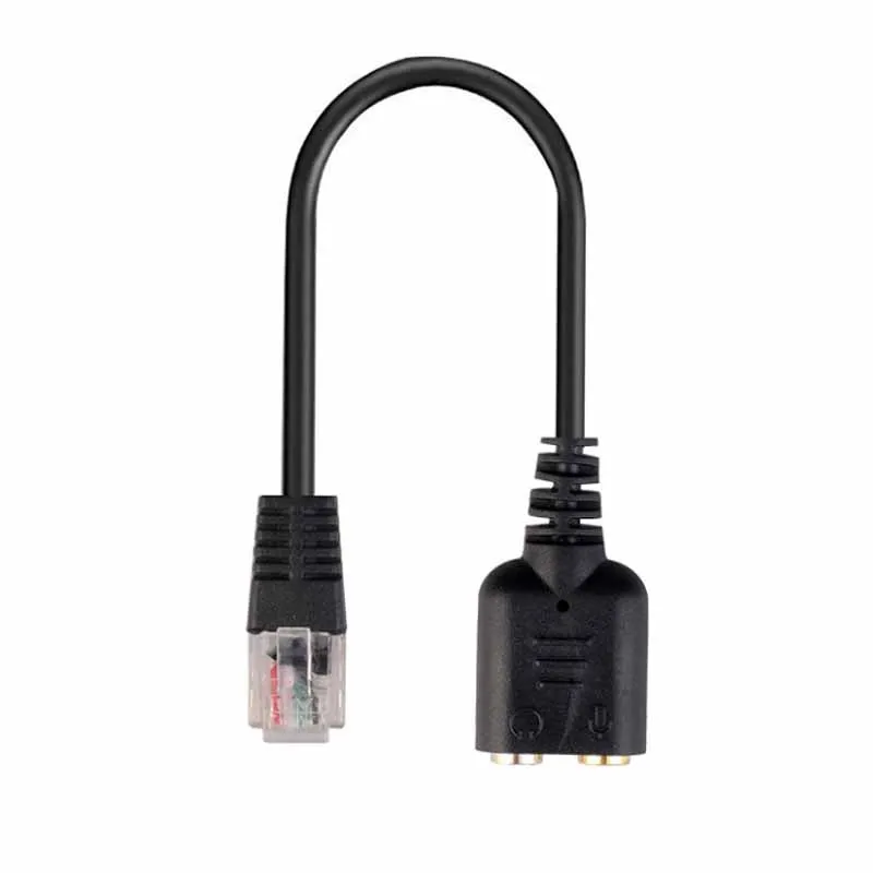 ACC-Th8065 3.5mm to RJ9 Audio Adapter Cable - 3.5mm audio female socket to RJ9 Modular Plug Adapter Cable for Headphone